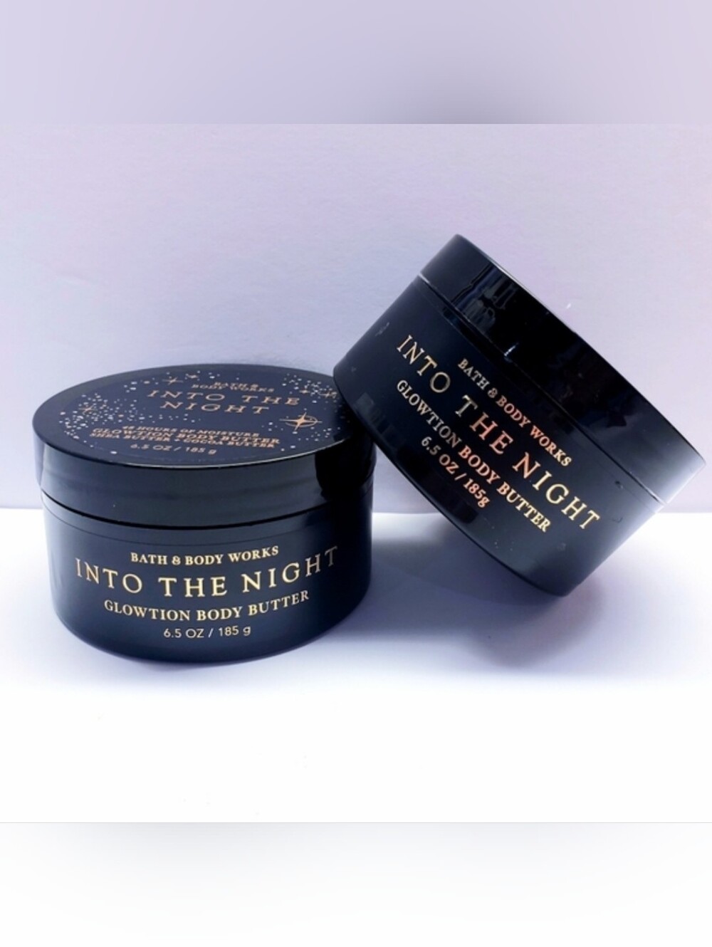 Bath & Body Works INTO THE NIGHT Glowtion Body Butter, 6.5 oz/185 g (2 pcs)